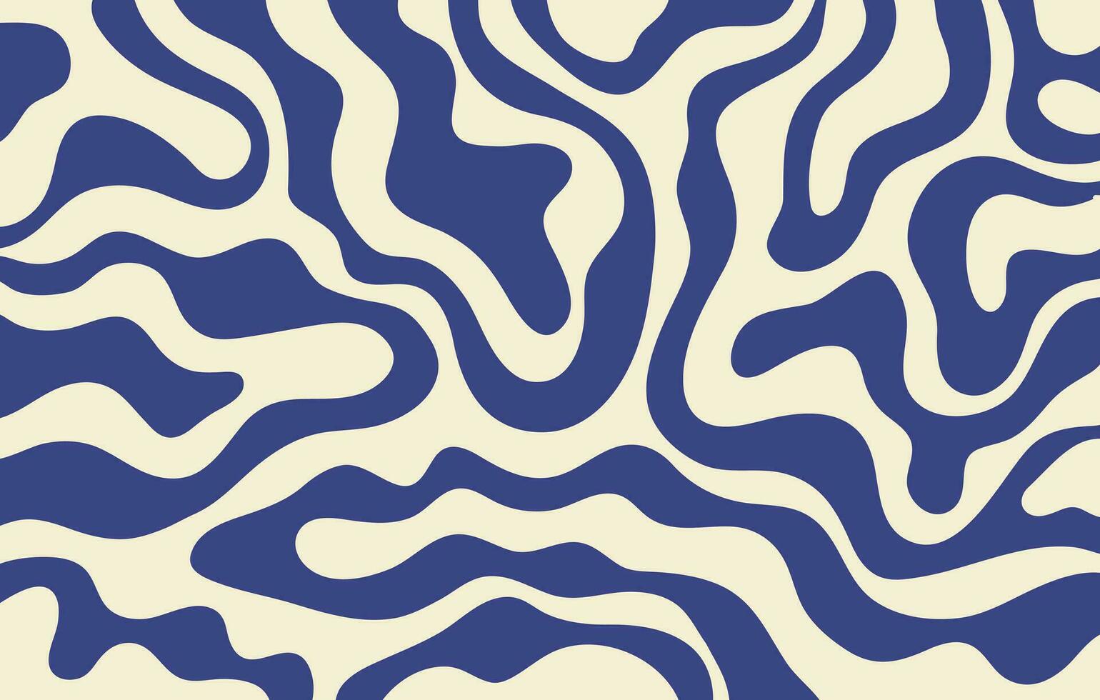resumen horizontal antecedentes con vistoso ondas. de moda vector ilustración en estilo retro años 60, años 70 azul y beige colores