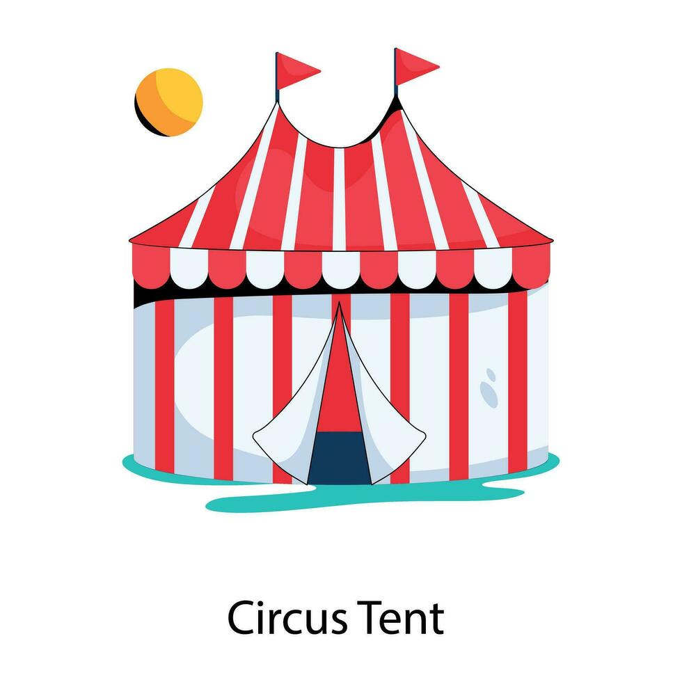 carpa de circo de moda vector