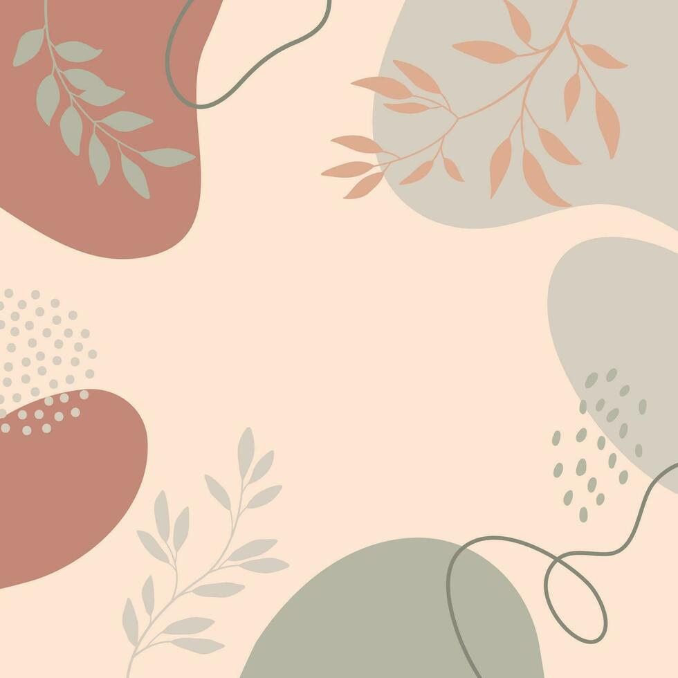 Design banner frame background .Colorful poster background vector illustration.Exotic plants, branches,art print for beauty, fashion and natural products,wellness, wedding and event.