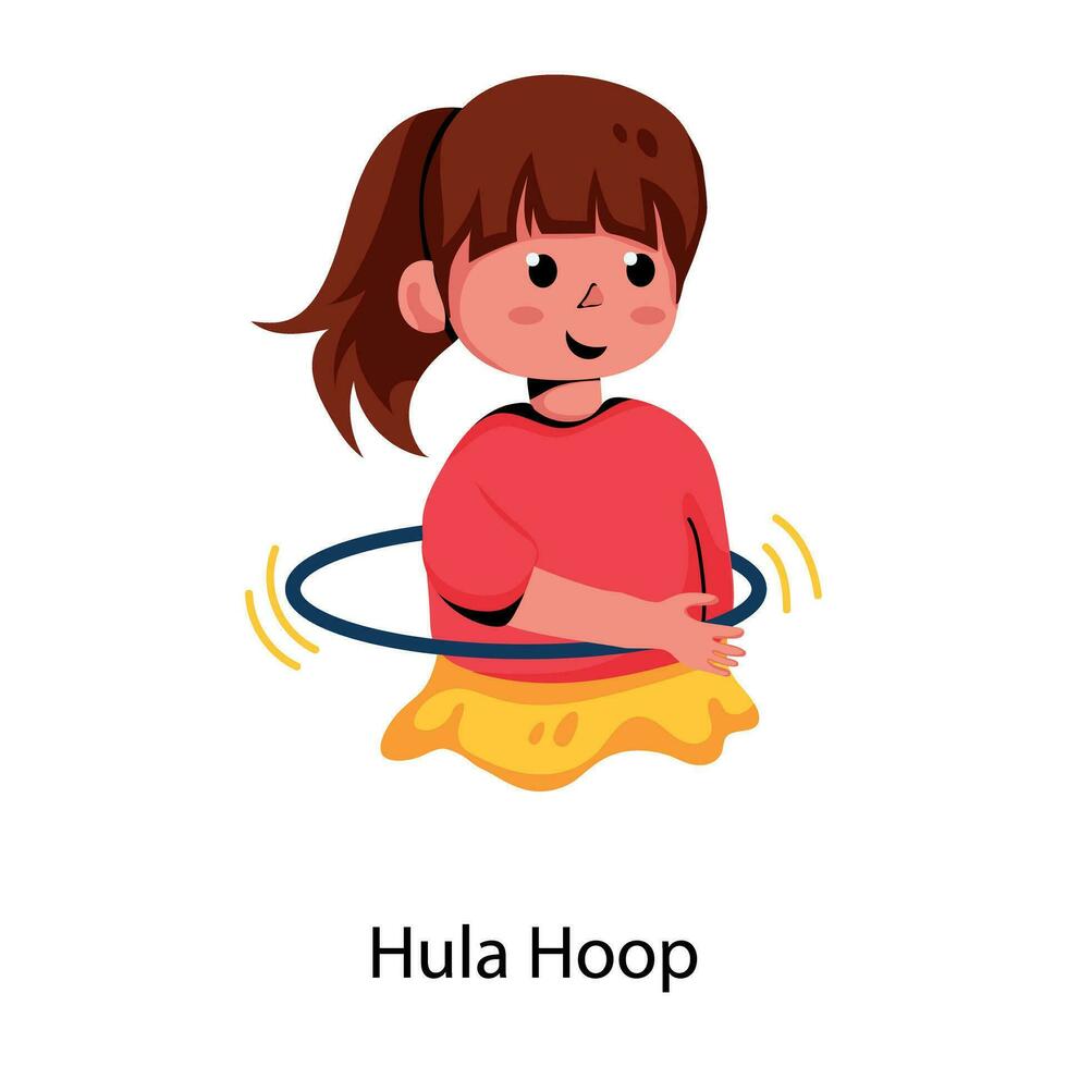 Trendy Hula Hoop vector