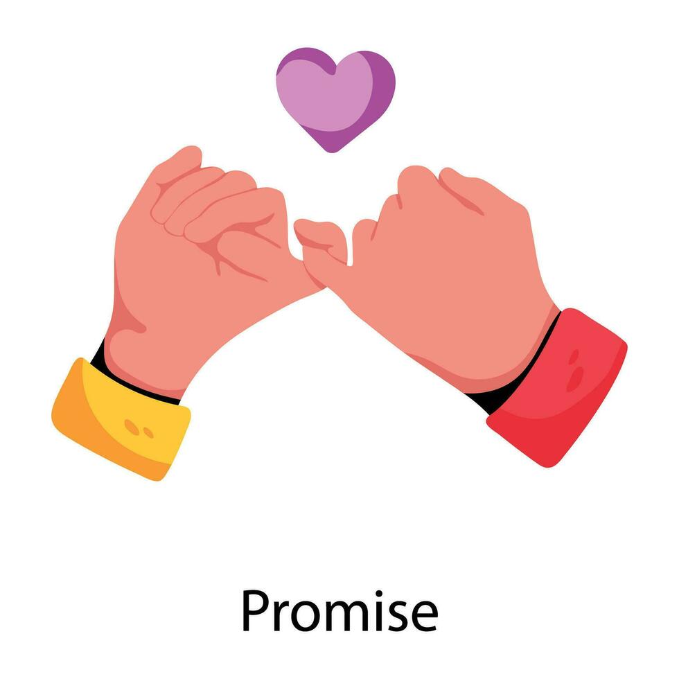 Trendy Promise Concepts vector