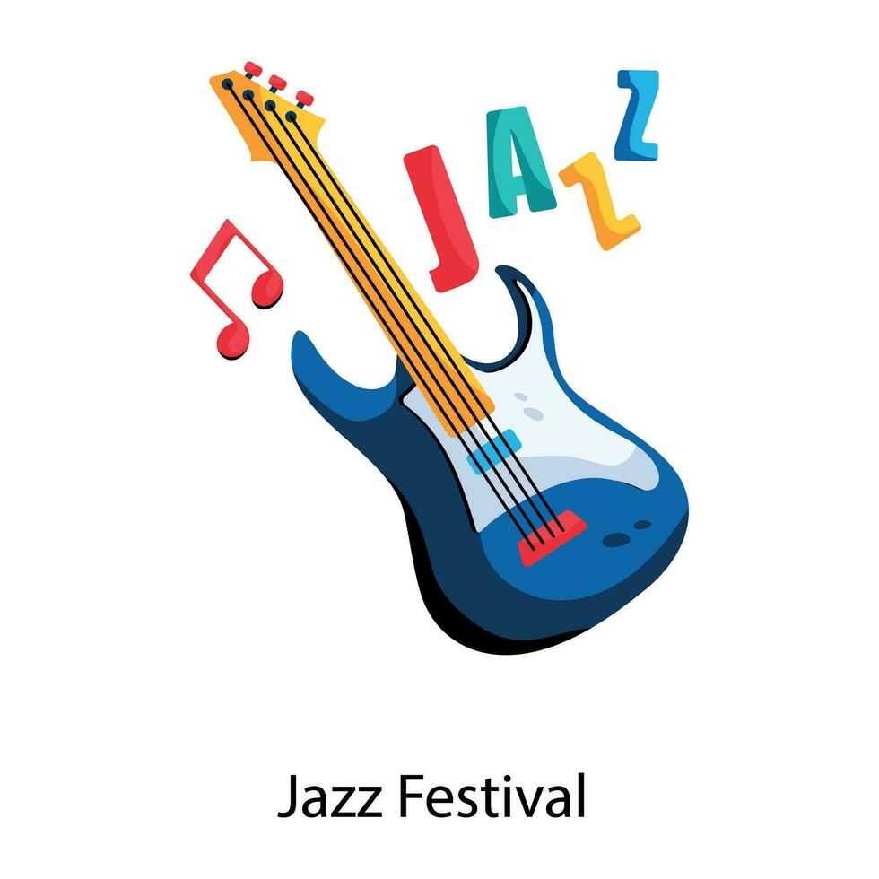 Trendy Jazz Festival vector