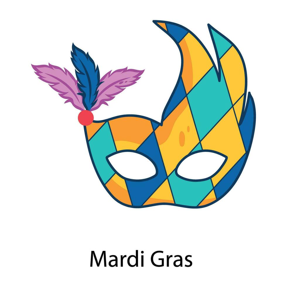 de moda mardi gras vector