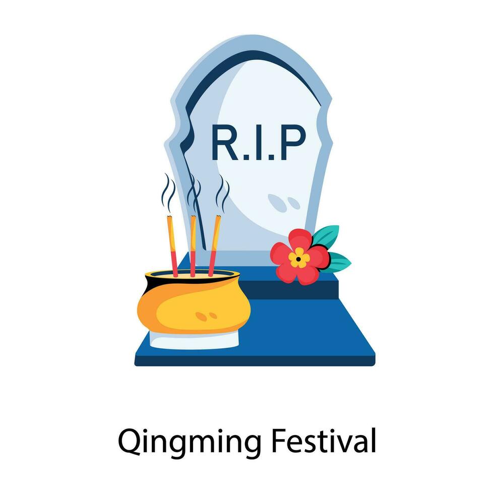 Trendy Qingming Festivalv vector