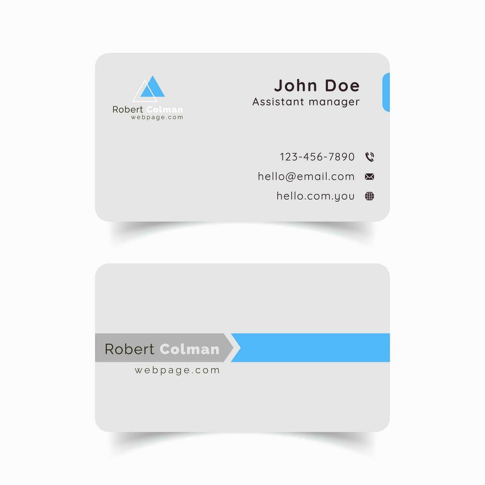 minimalista limpiar oficina tarjeta modelo vector