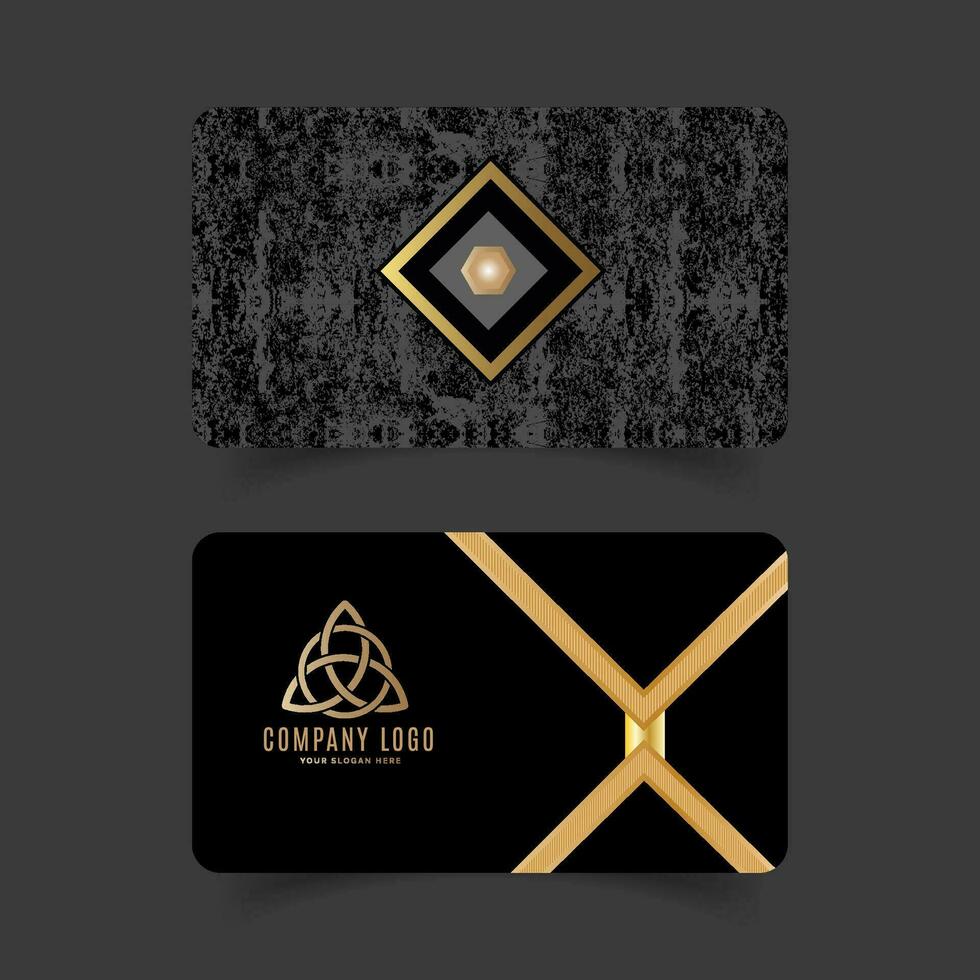 Luxury Business Card with Texture Background vector