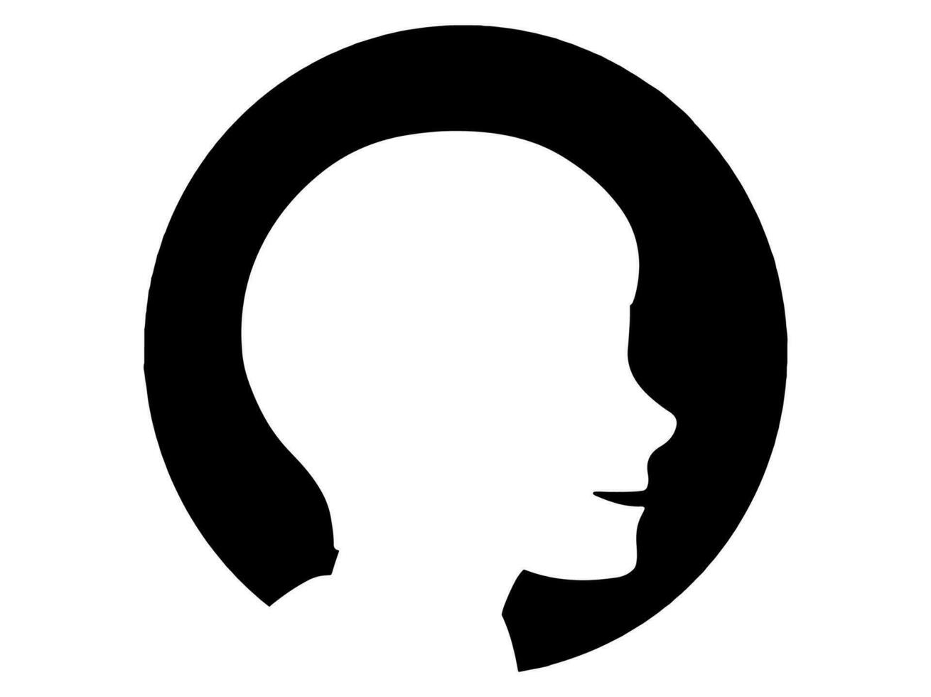 Avatar Male or Avatar Man Silhouette vector