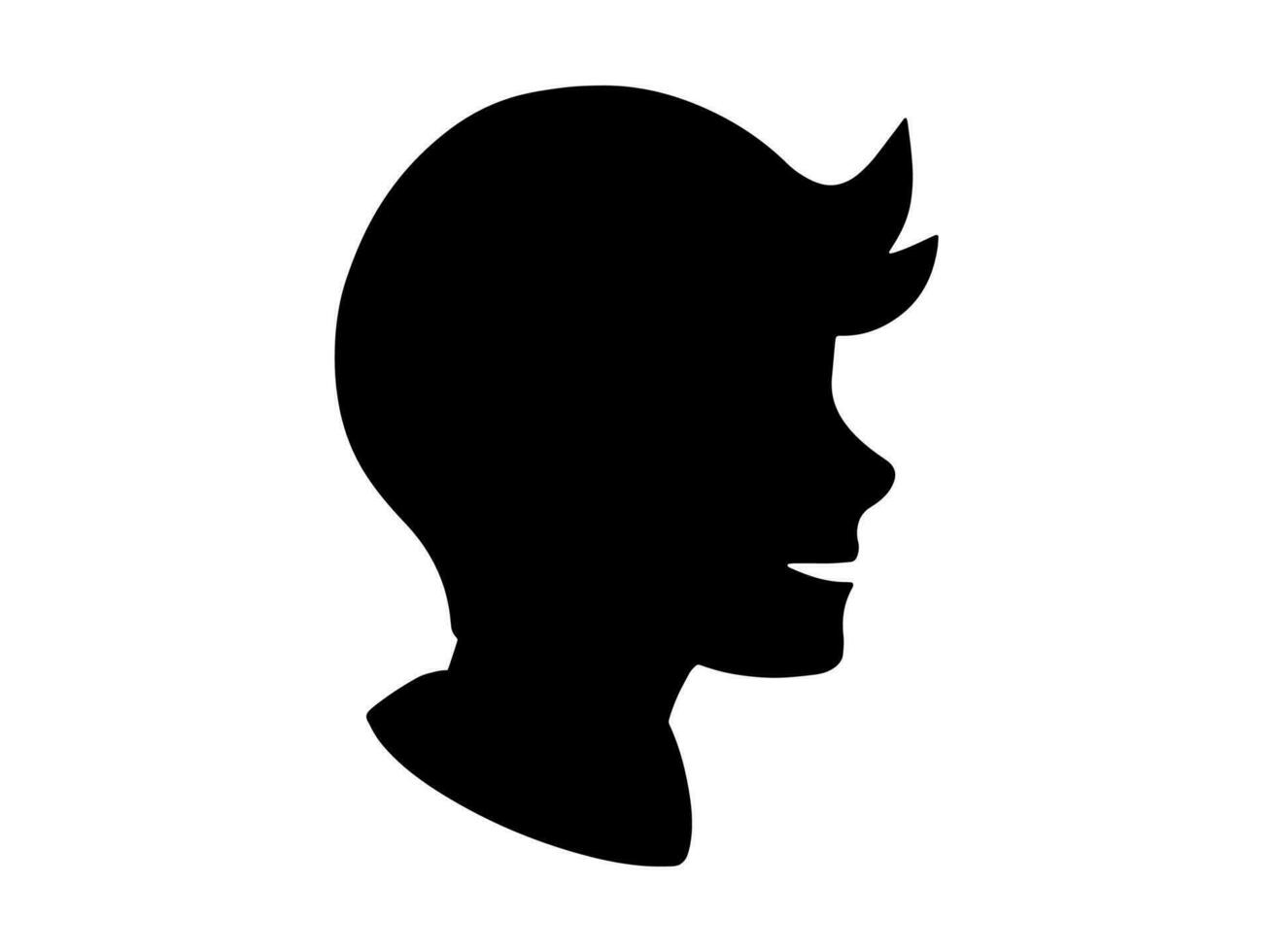 masculino avatar perfil imagen silueta vector