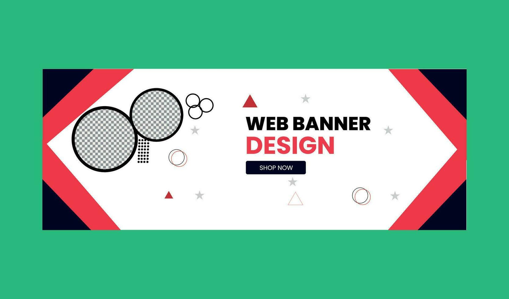 diseño de banner web vector