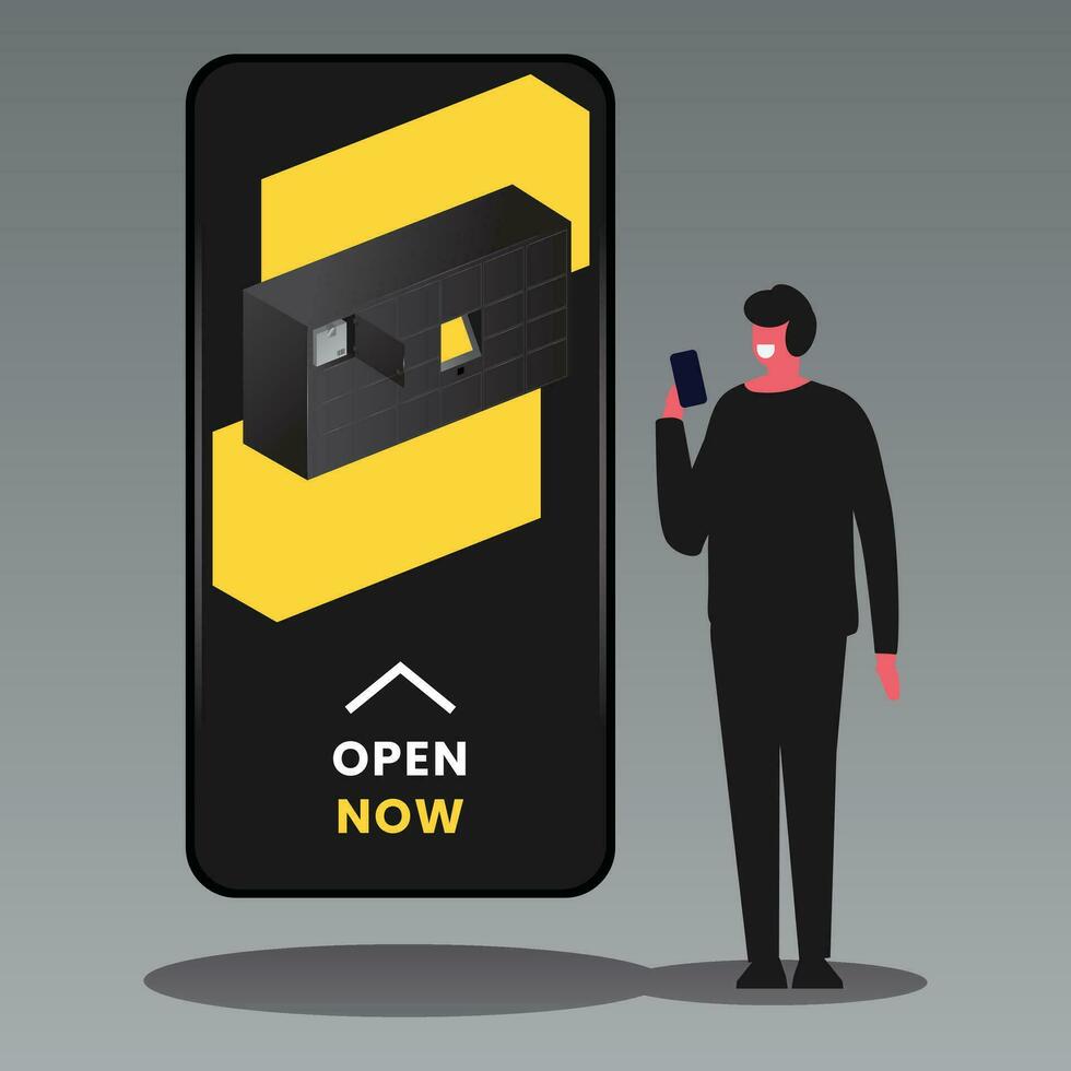 Premium vector parcel locker icon for your delivery business.