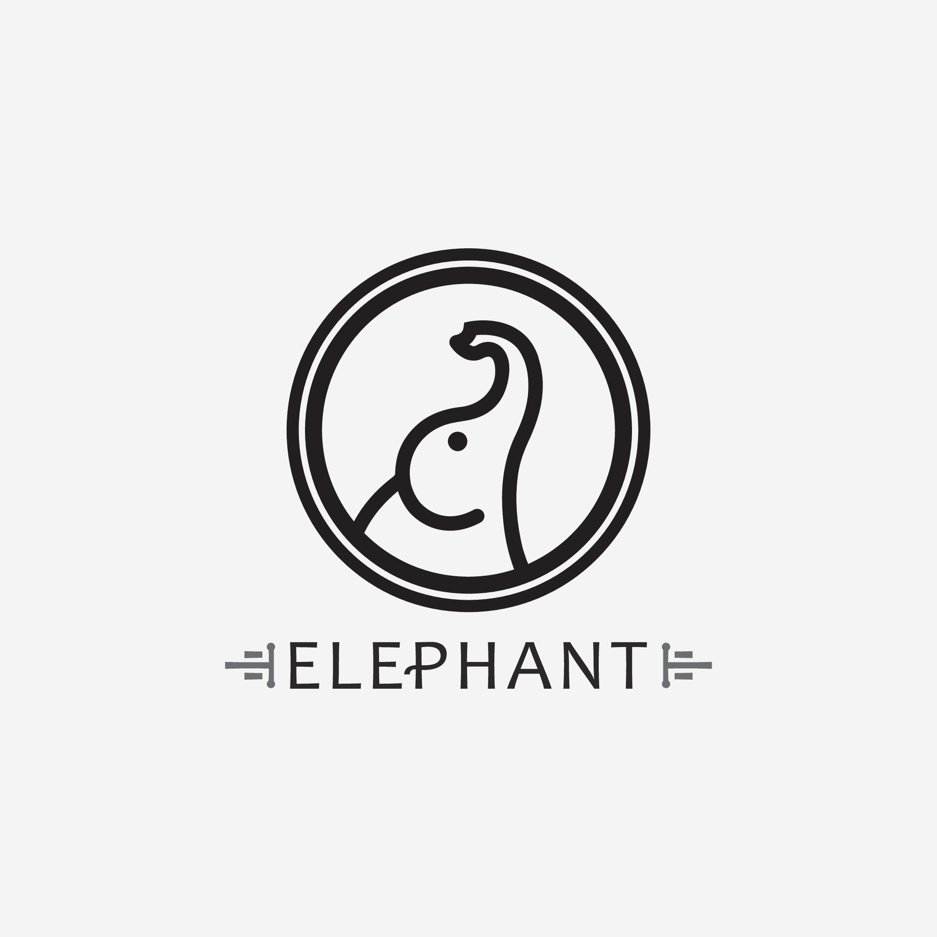 Elephant Logo Vector Illustrator Design Template 36345553 Vector Art at ...