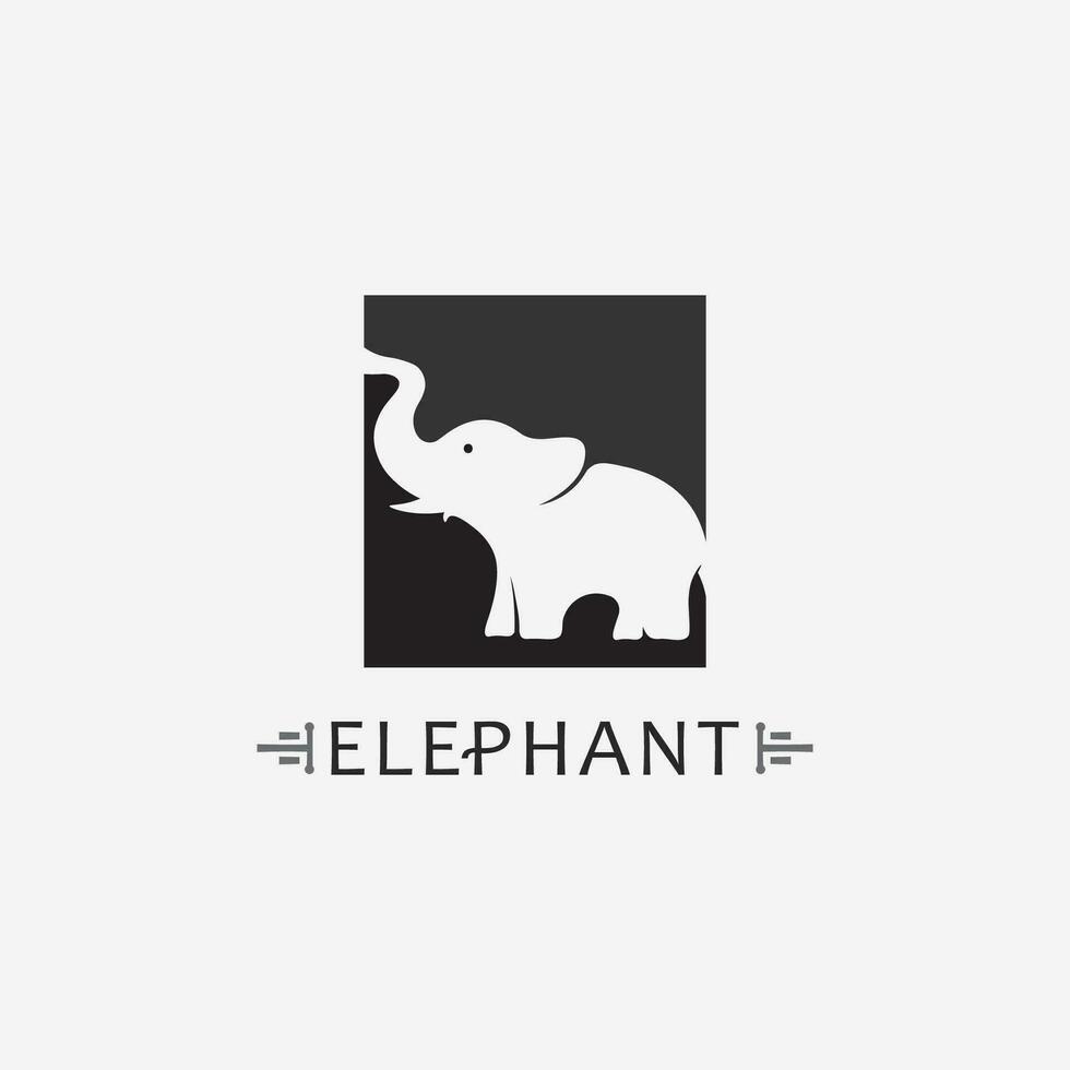 Elephant Logo Vector Illustrator Design Template