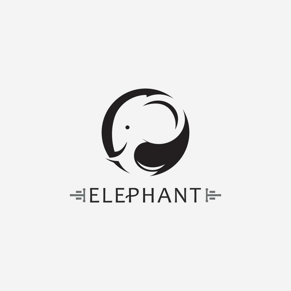 Elephant Logo Vector Illustrator Design Template