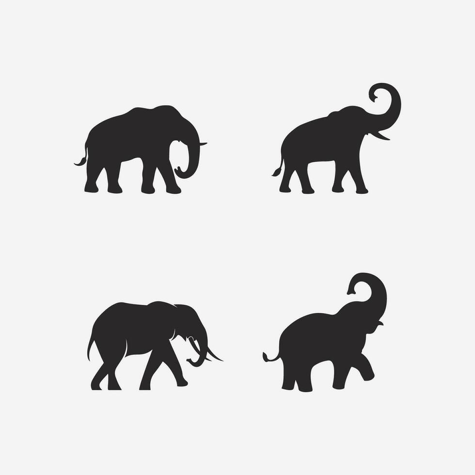 elefante logo vector ilustrador plantilla de diseño