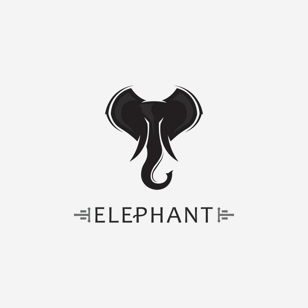 Elephant Logo Vector Illustrator Design Template