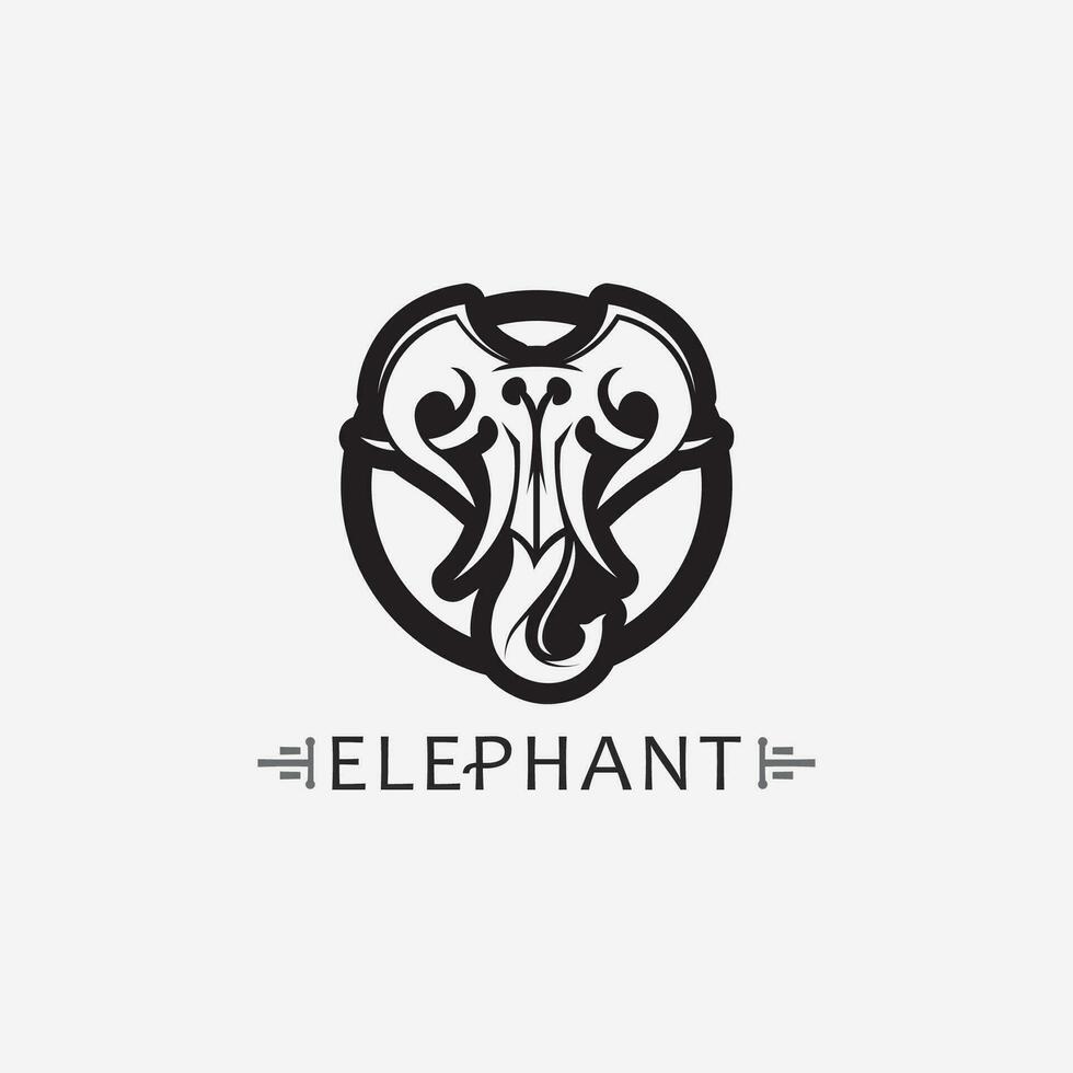 Elephant Logo Vector Illustrator Design Template