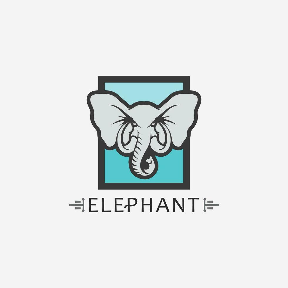 Elephant Logo Vector Illustrator Design Template