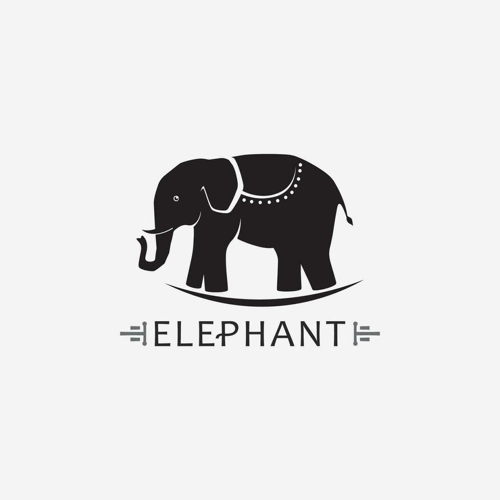 Elephant Logo Vector Illustrator Design Template