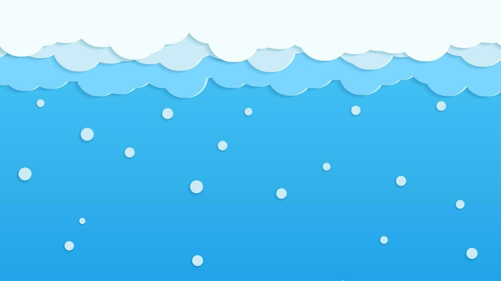 background awan paper cut vector