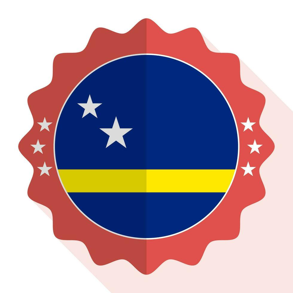 curacao calidad emblema, etiqueta, firmar, botón. vector ilustración.