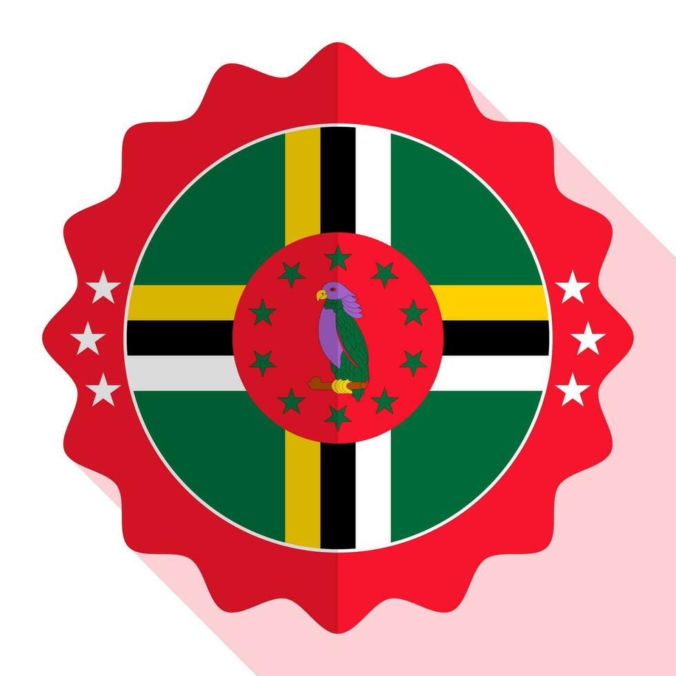 Dominica quality emblem, label, sign, button. Vector illustration.