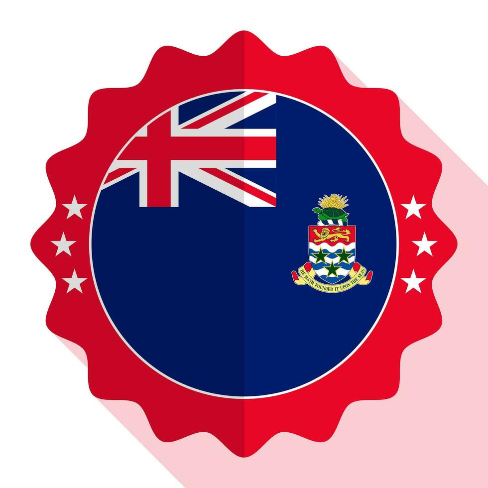 Cayman Islands quality emblem, label, sign, button. Vector illustration.