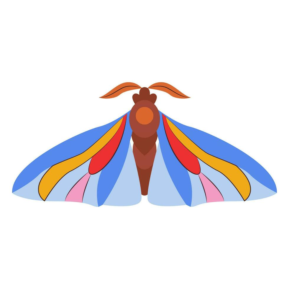 Colorful Butterfly icon logo isolated. Beautiful Butterfly illustration vector