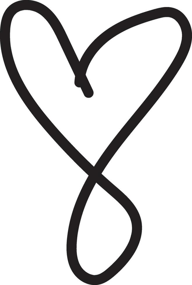 heart doodle, love symbol, background, illustration, valentine, valentines, drawing, scribble, outline vector