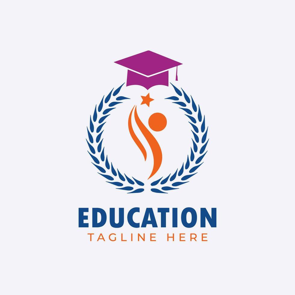 learning institute academy logo design 36346159 Vector Art at Vecteezy