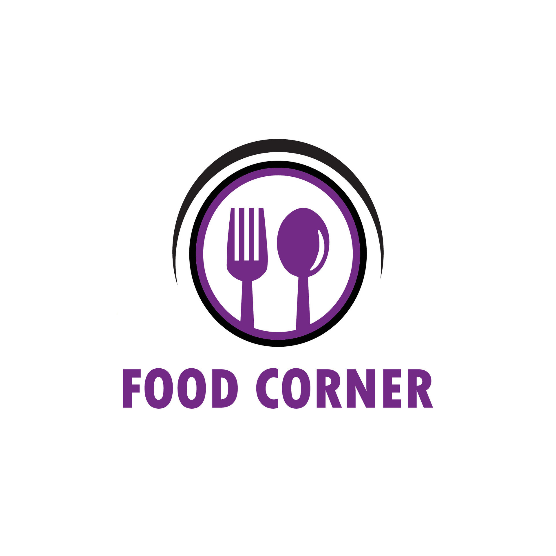 Food corner logo design vector 36346164 Vector Art at Vecteezy