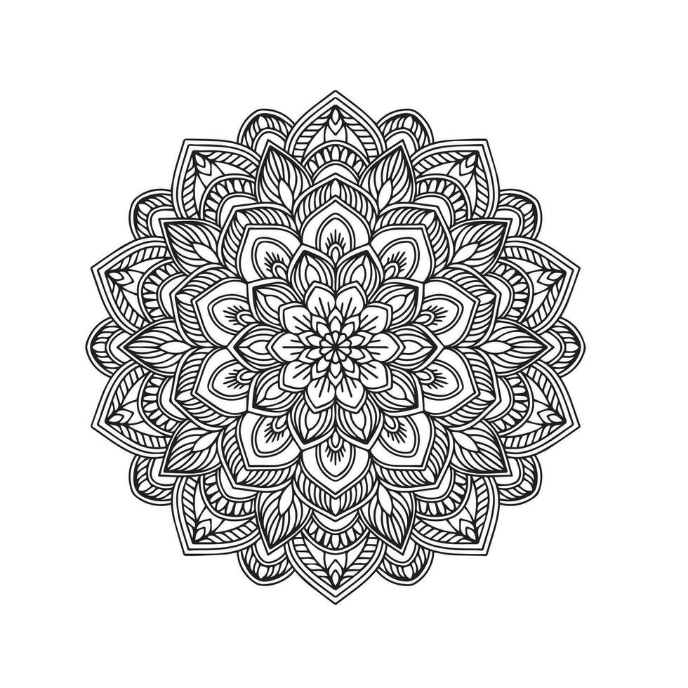 Mandala Line Illustration vector