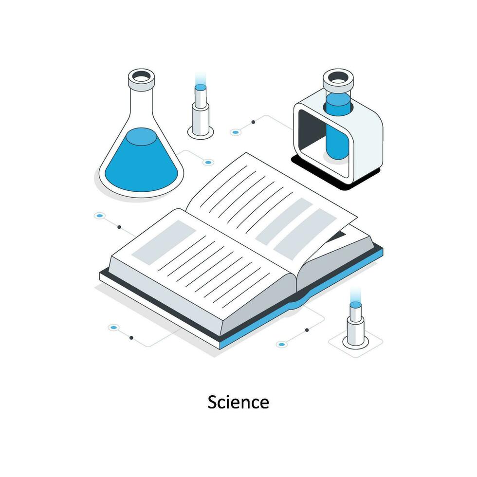 Science isometric stock illustration. EPS File vector