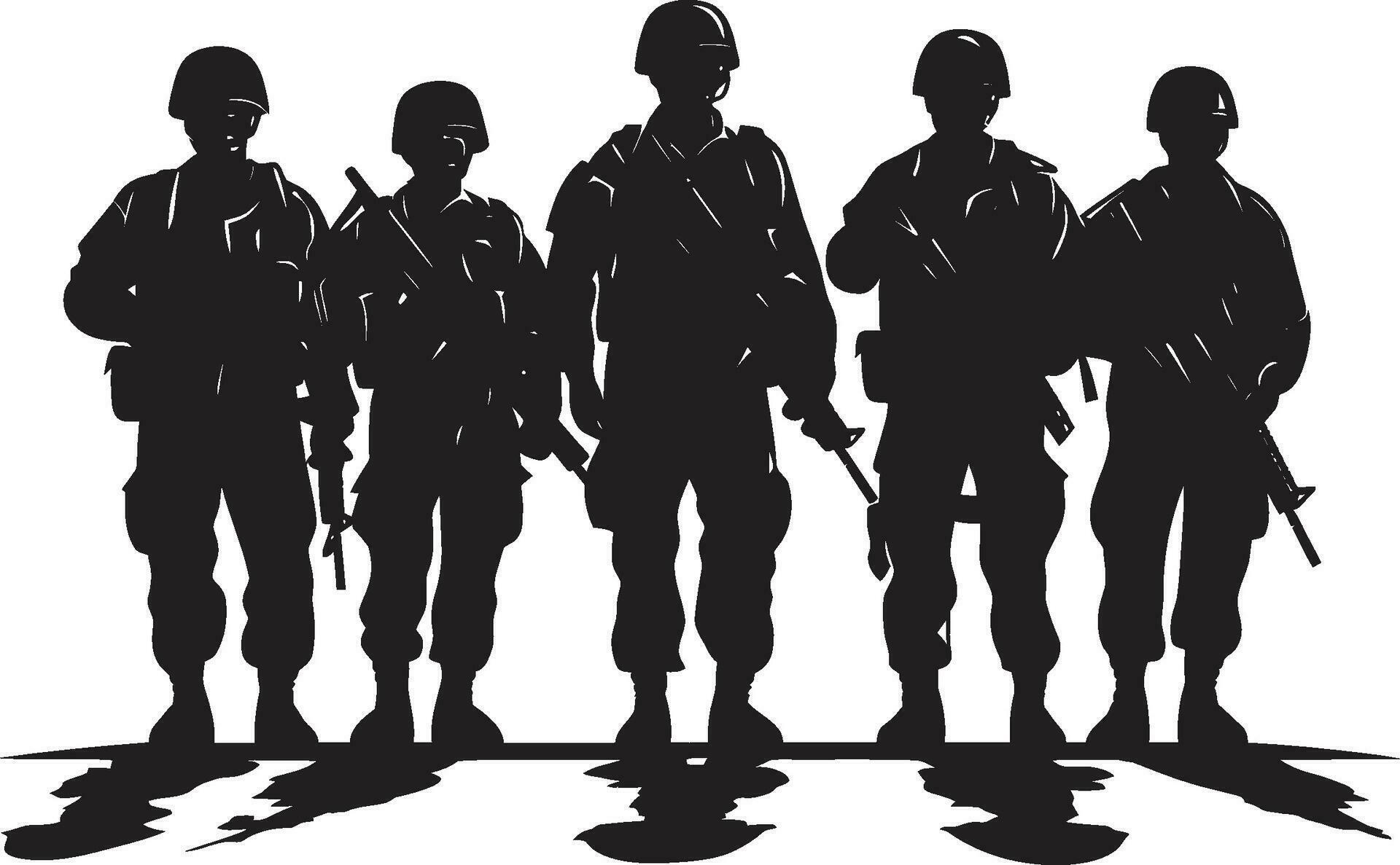 Strategic Battalion Armed Forces Black Emblem Tactical Defense Corps