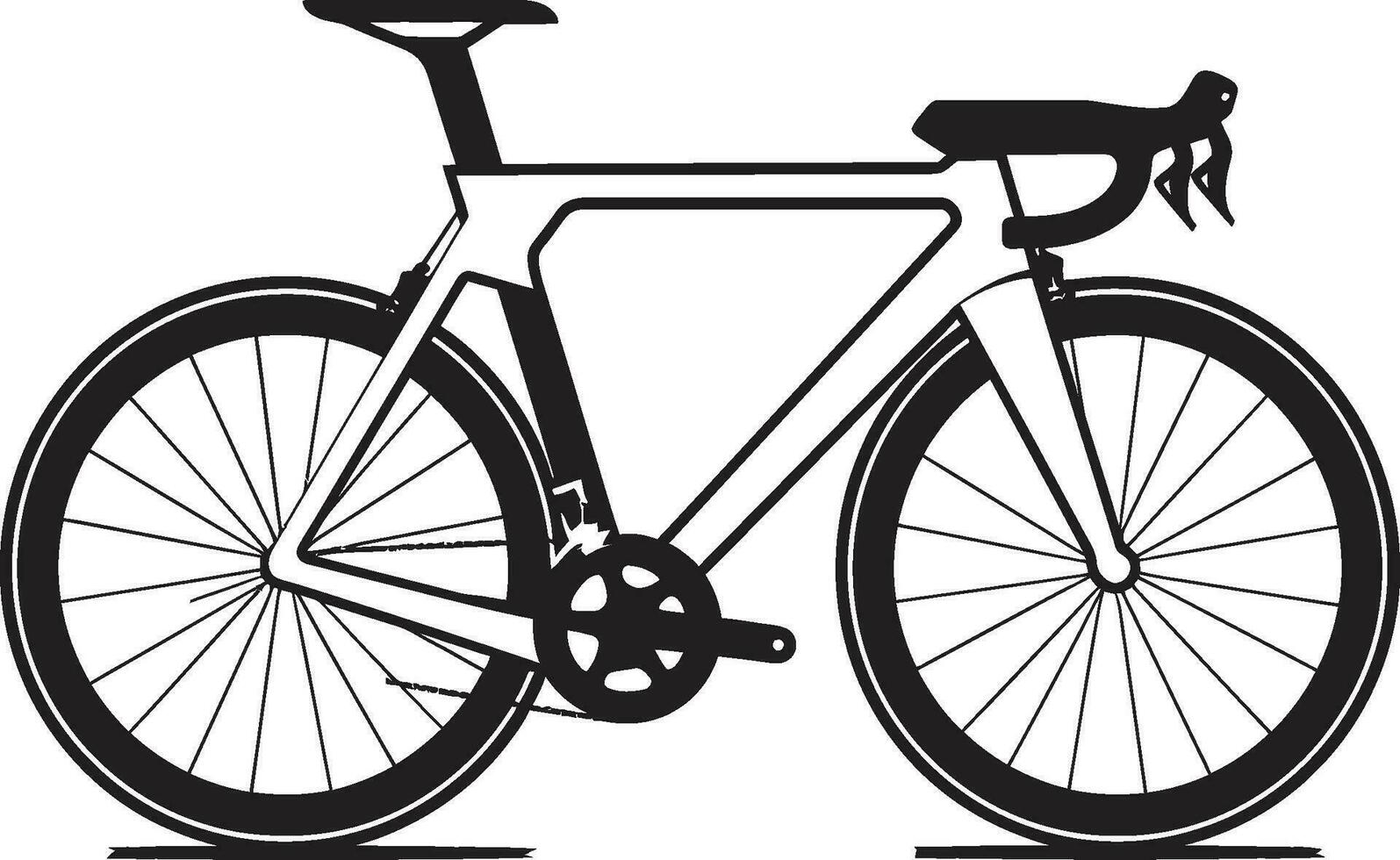 CycleSprint Black Iconic Bike Design UrbanRide Vector Bike Logo Icon