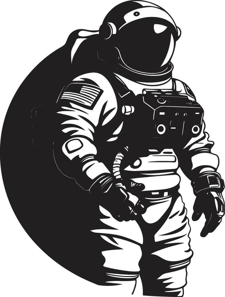 Celestial Pioneer Vector Space Explorer Galactic Trailblazer Astronaut Helmet Symbol