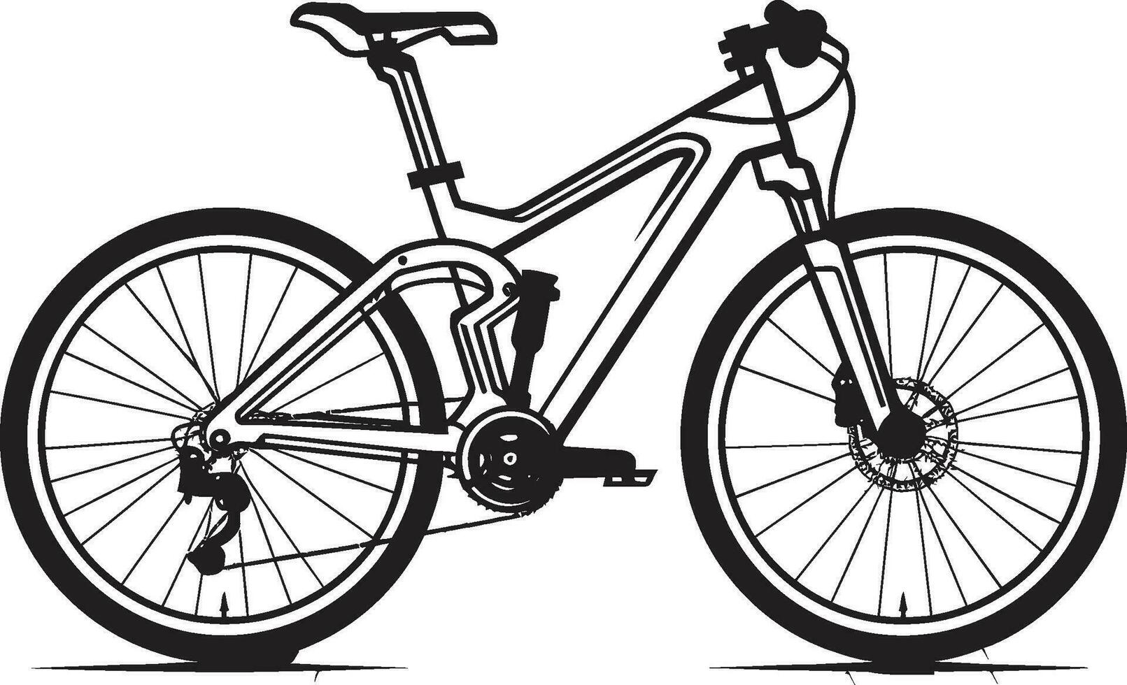 jinete s símbolo vector bicicleta ciclo icónico negro bicicleta emblema