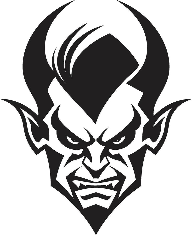 Eternal Abyss Black Devil s Domain Engulfs Souls Whispers of Damnation Black Icon Beckons the Doomed vector