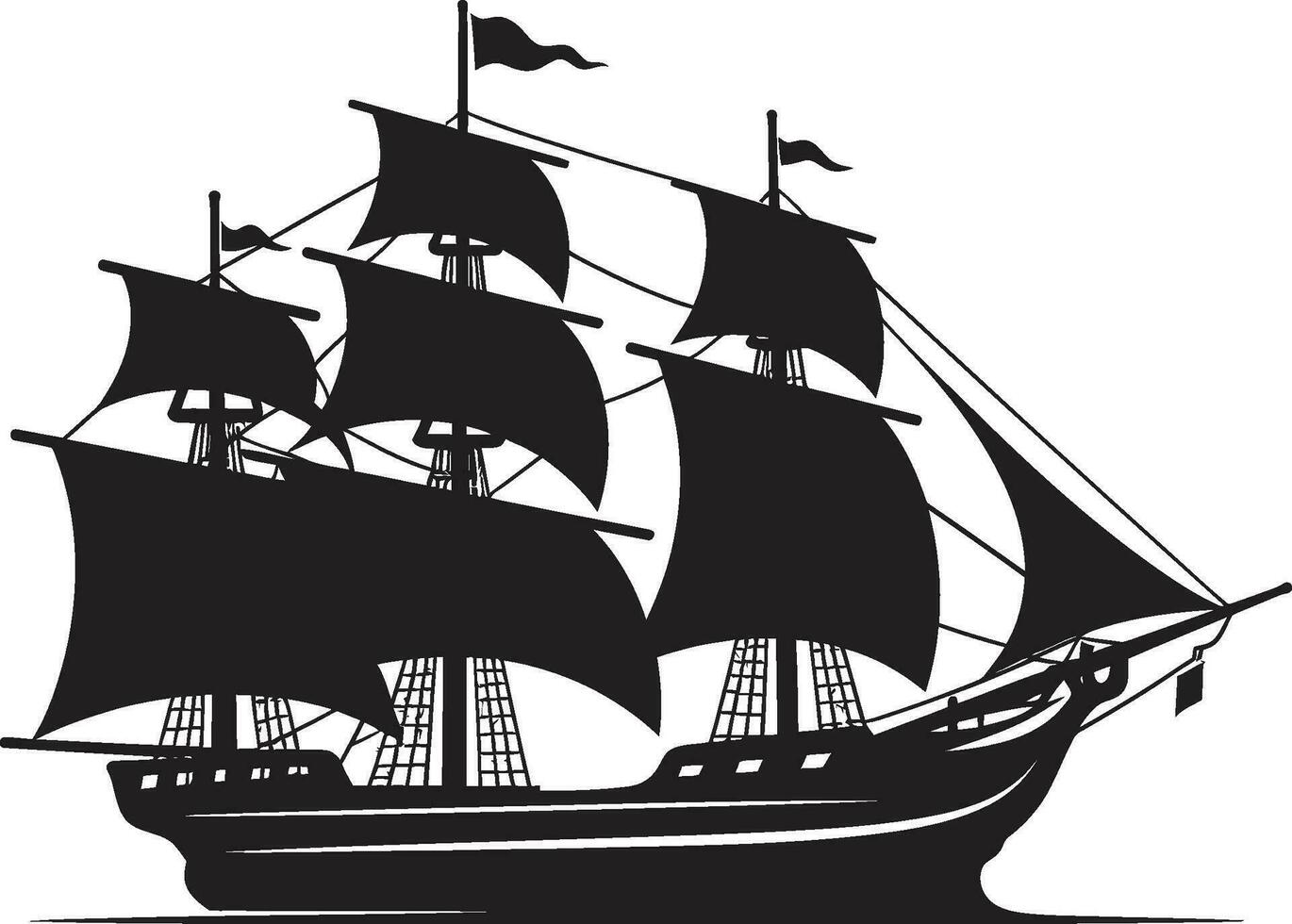 oceánico reliquia negro Embarcacion icono antiguo Odisea vector Embarcacion emblema