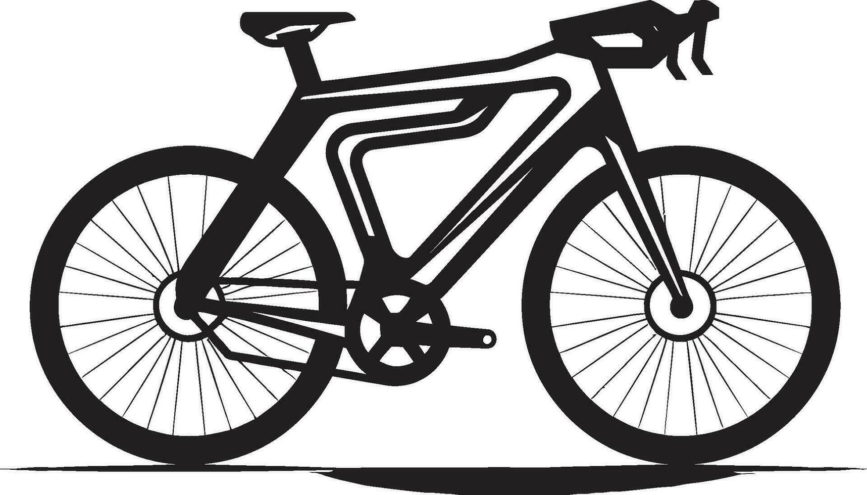 Rider sChoice Stylish Bike Logo CycleSprint Black Iconic Bike Design vector