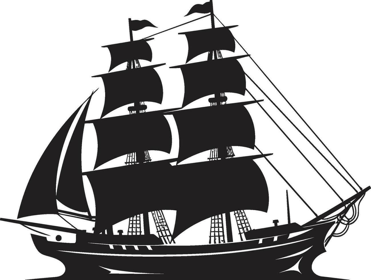 Legendary Odyssey Ancient Ship Design Weathered Navigator Vector Ship Icon