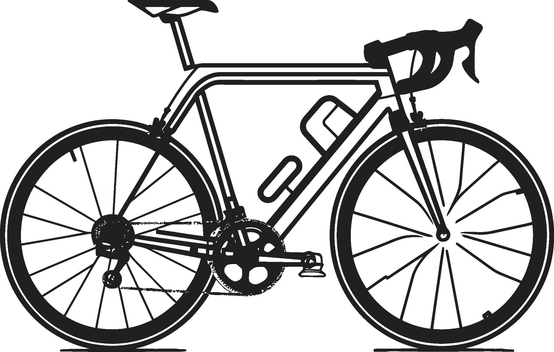 Speedway Emblem Black Bike Icon City Cruise Vector Bicycle Logo