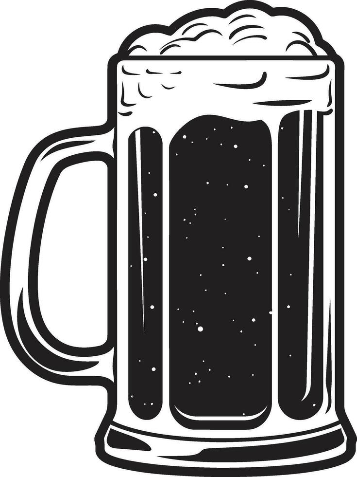 cerveza negra símbolo negro cerveza inglesa jarro salto cosecha vector cerveza Stein logo