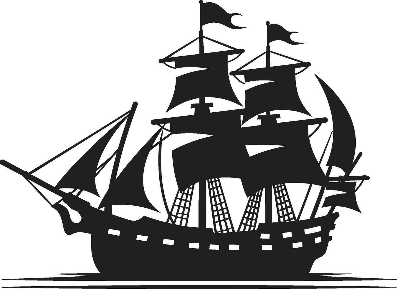 Envejecido Odisea vector Embarcacion icono diseño mítico galeón antiguo buque emblema