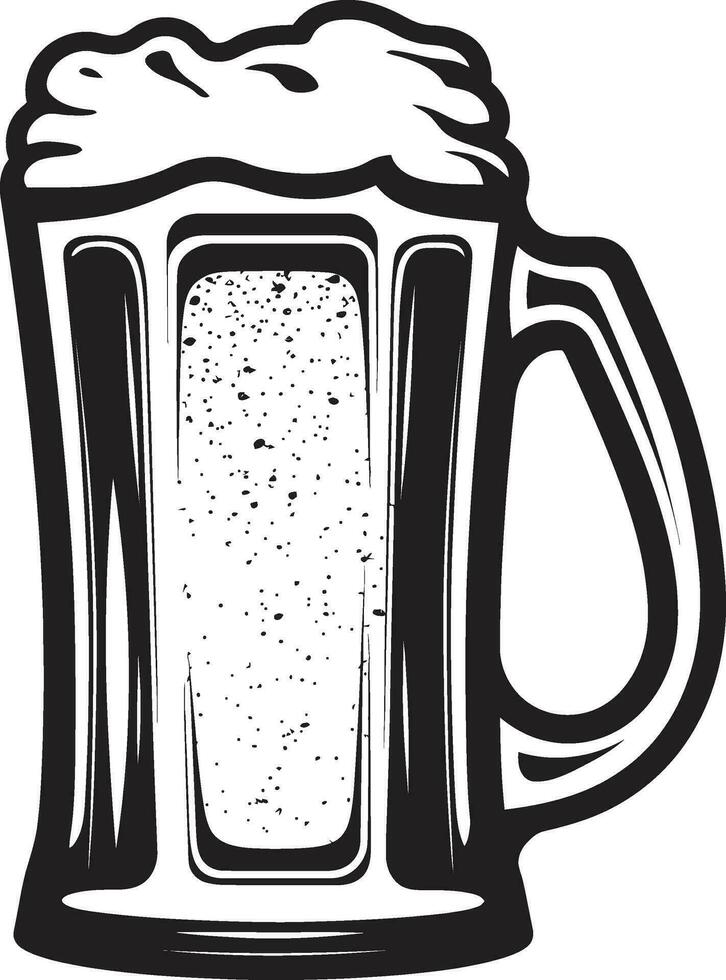 Ale Symbol Vector Beer Stein Icon Cheers Emblem Black Beer Tankard