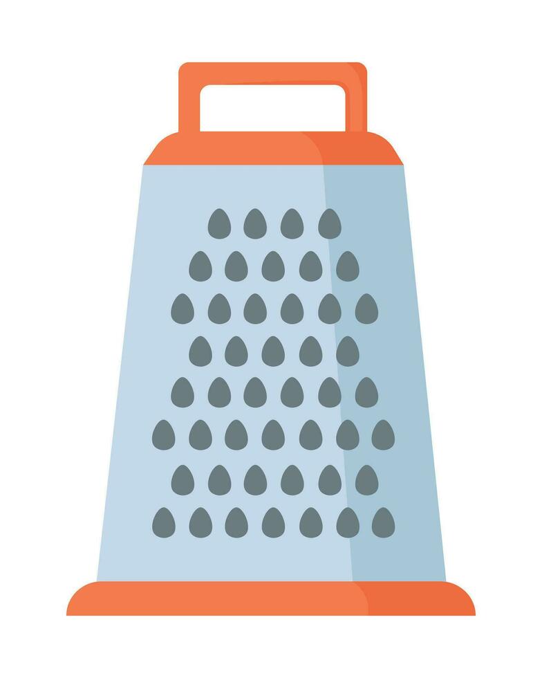 Doodle flat clipart. Simple illustration of a grater vector
