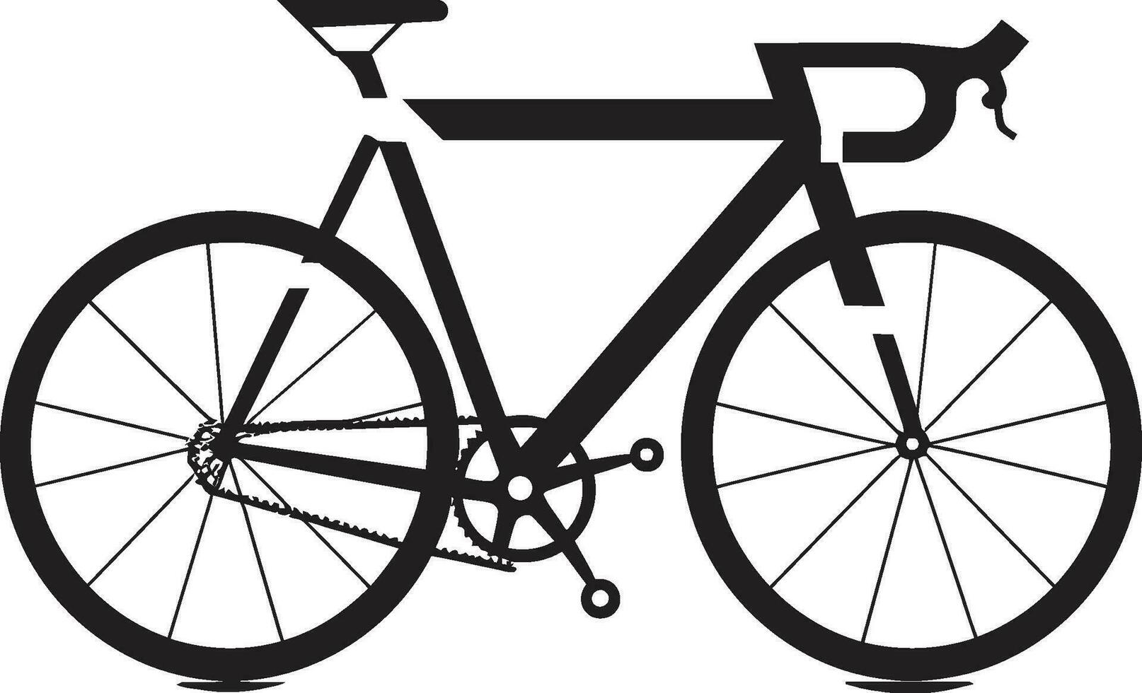 Rider s Symbol Vector Bicycle Cycle Iconic Black Bike Emblem