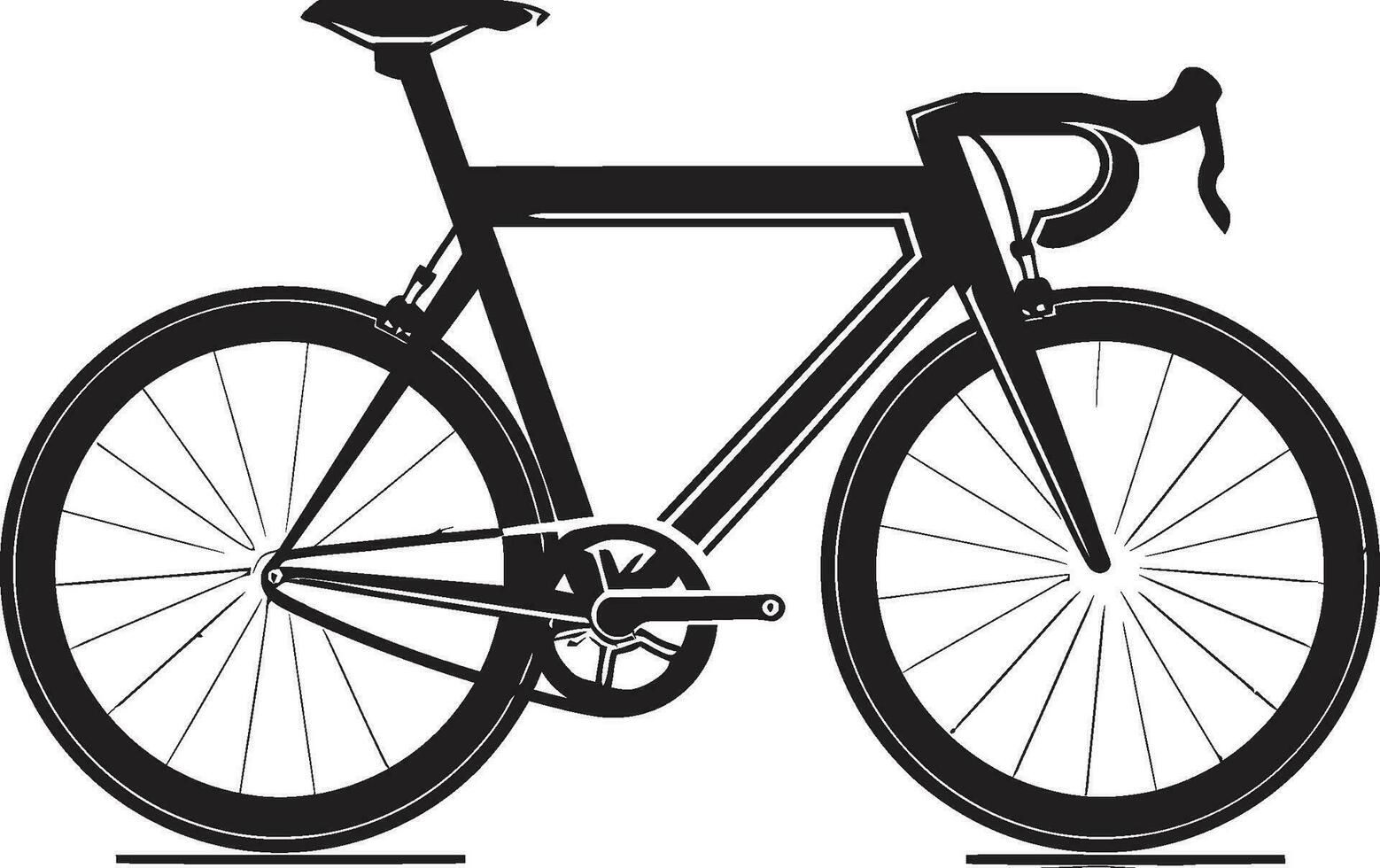 ciclo icónico negro bicicleta emblema urbano ciclo vector bicicleta logo