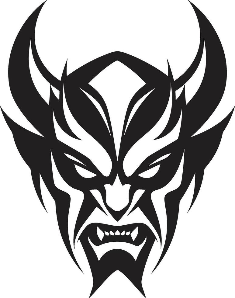 Taste of the Abyss A Devil s Kiss in Black Vector Into the Inferno A Devil s Gateway in Black Vector