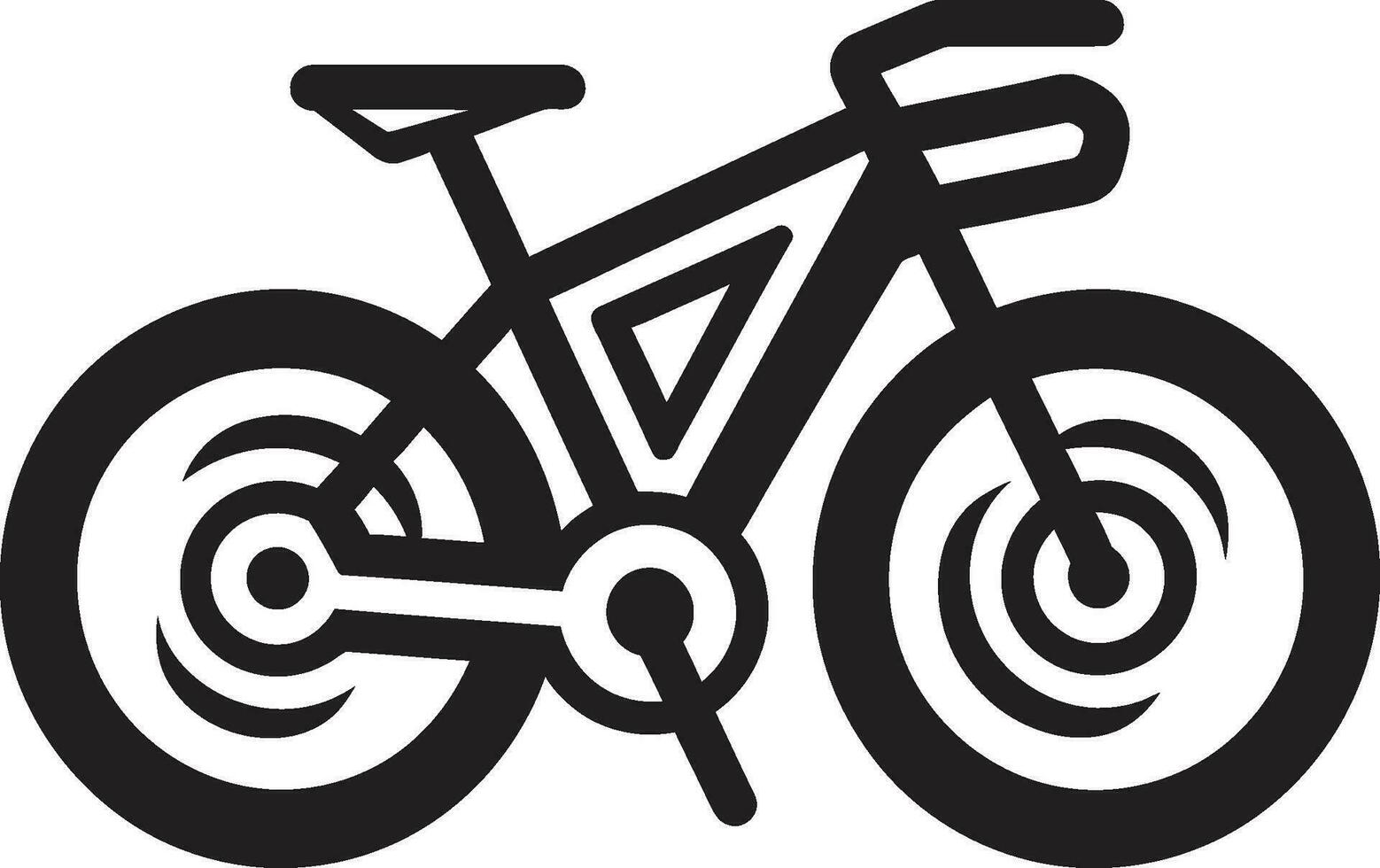 City Cruise Vector Bicycle Logo Classic Wheel Black Bike Design