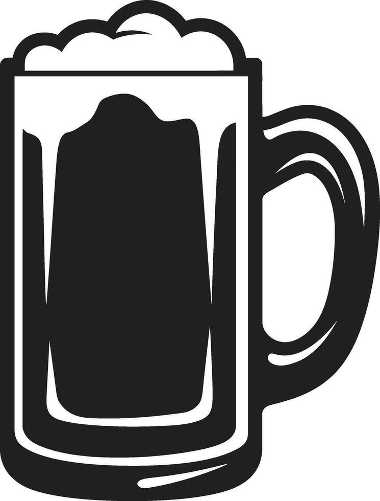 Barrel Brew Vector Beer Emblem Stout Symbol Black Ale Tankard